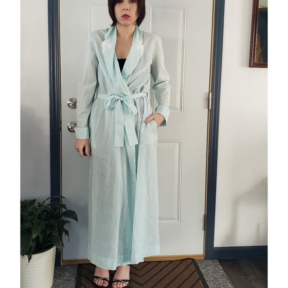 70s Blue Robe - Picture 1 of 5